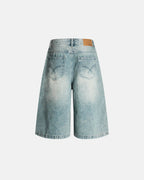 Distressed Longline Jorts | Flation Streetwear