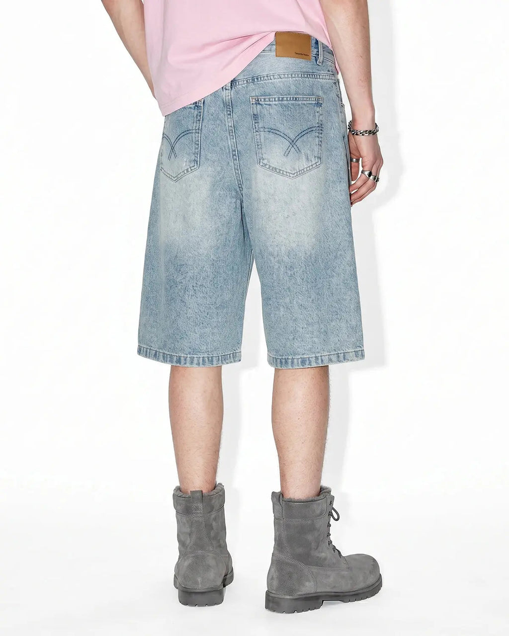 Distressed Longline Jorts | Flation Streetwear