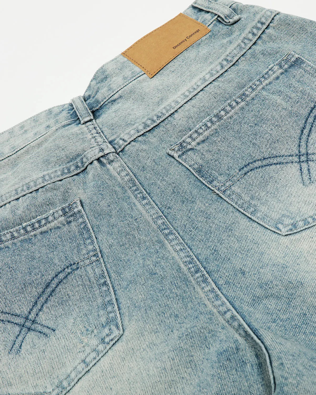 Distressed Longline Jorts | Flation Streetwear