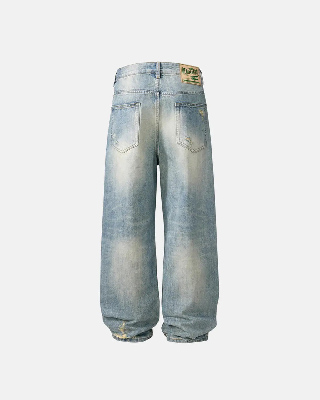 Distressed Ripped Straight-Leg Jeans | Flation Streetwear