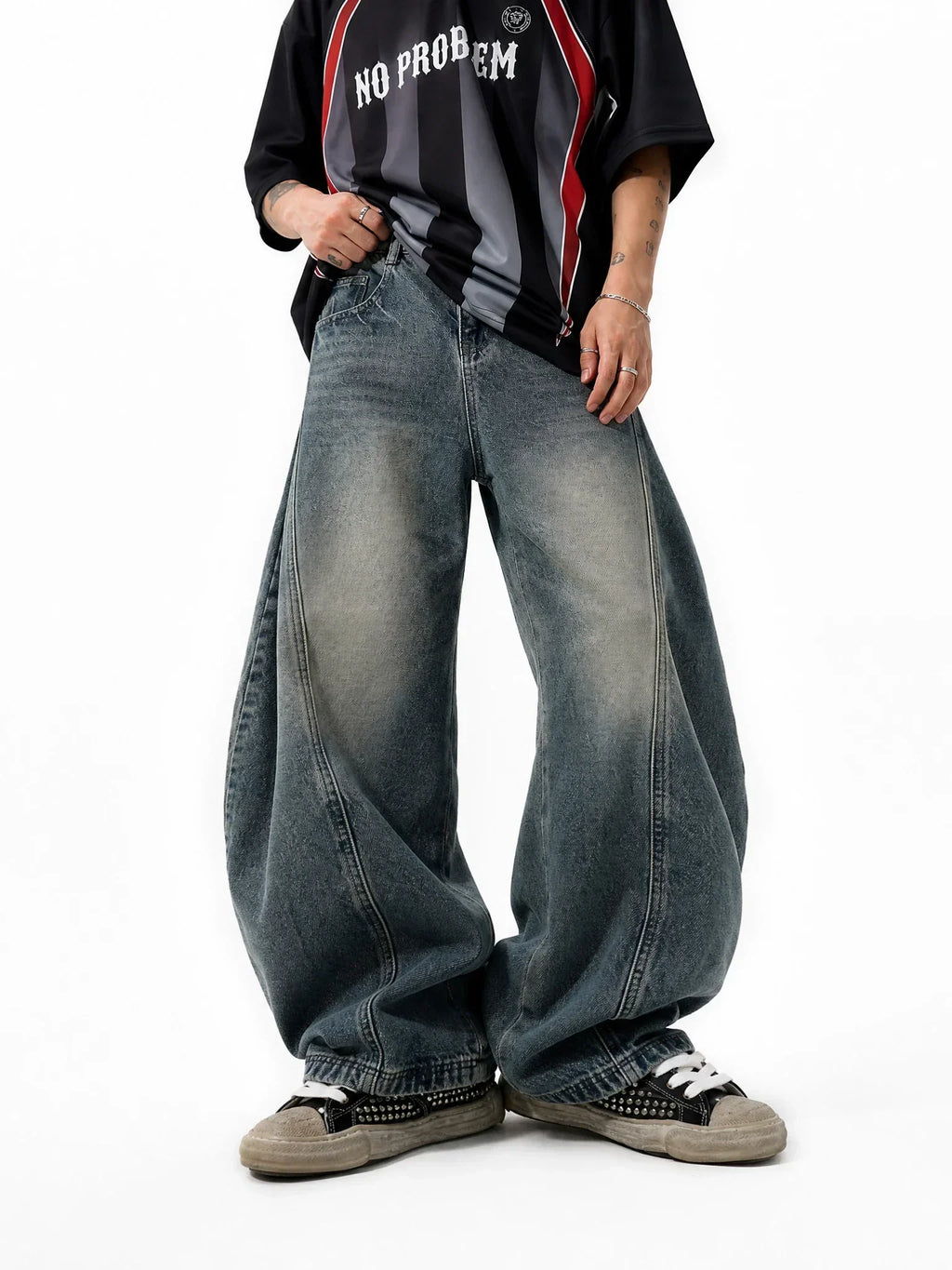 Distressed Supper Baggy Jeans | Flation Streetwear