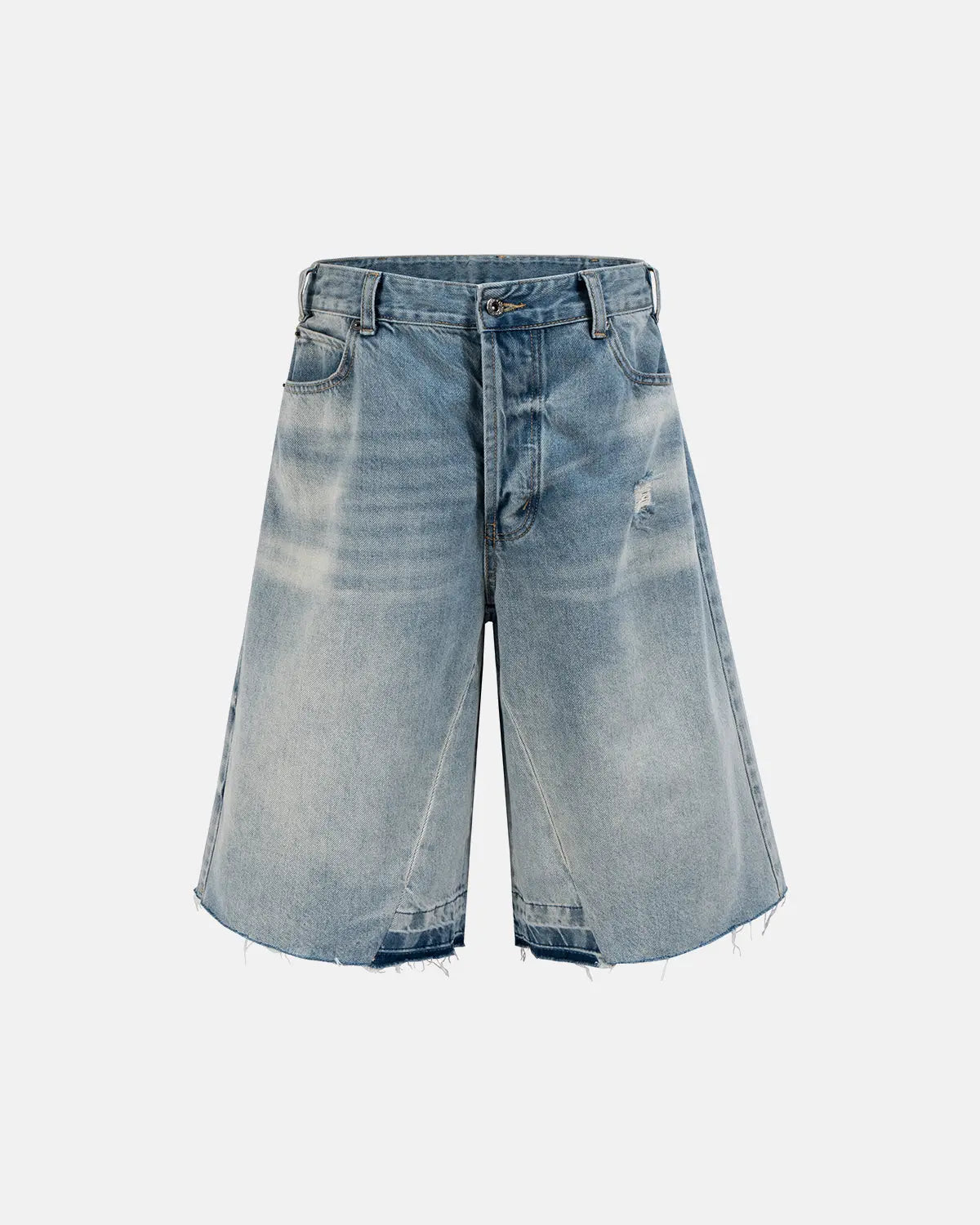 Frayed Longline Baggy Jorts | Flation Streetwear