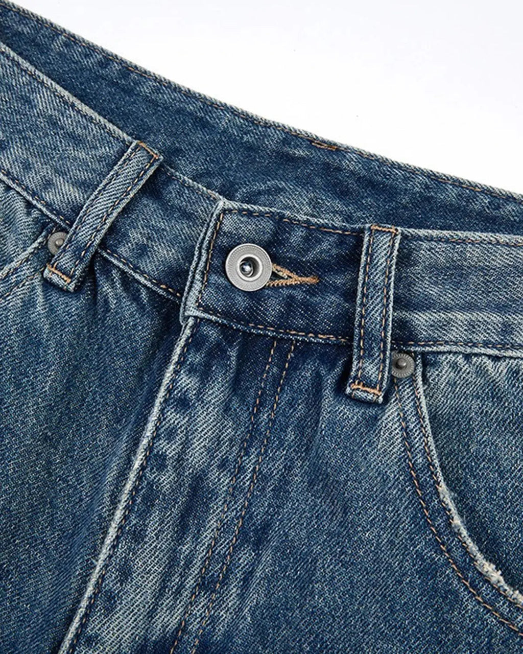Heavy Washed Distressed Baggy Jorts | Flation Streetwear