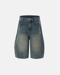 Scimitar Denim Baggy Jorts | Flation Streetwear