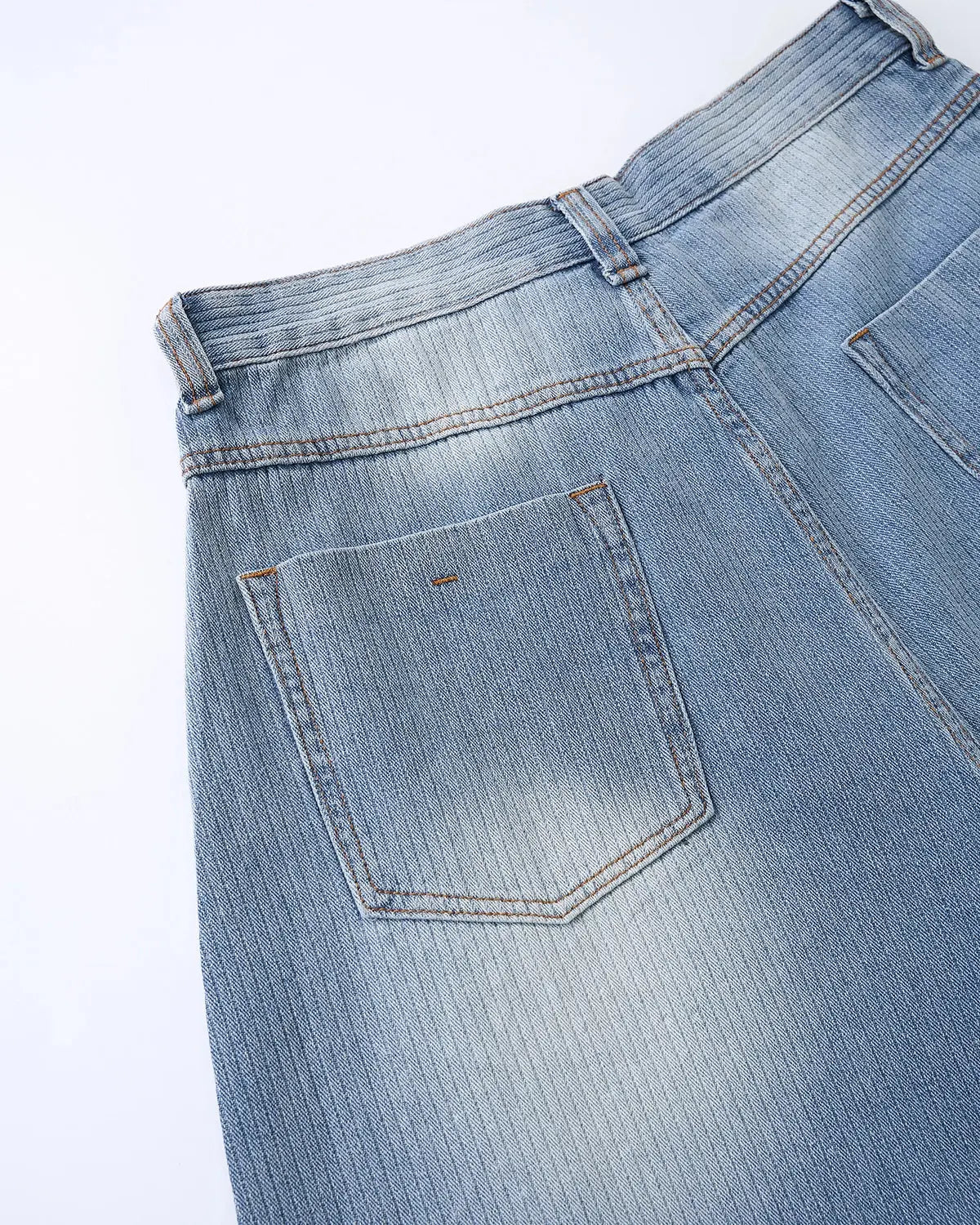 Star Rhinestone Longline Denim Shorts | Flation Streetwear