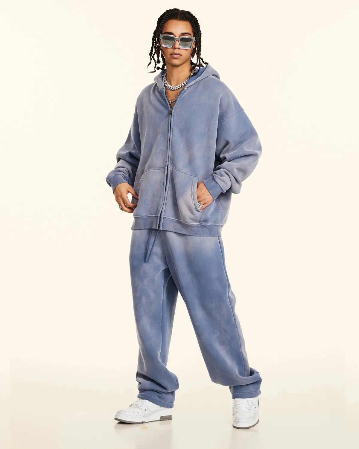 Straight-Leg Acid Wash Sweatpants | Flation Streetwear