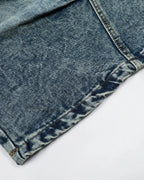 Studded Washed Long Baggy Jorts | Flation Streetwear