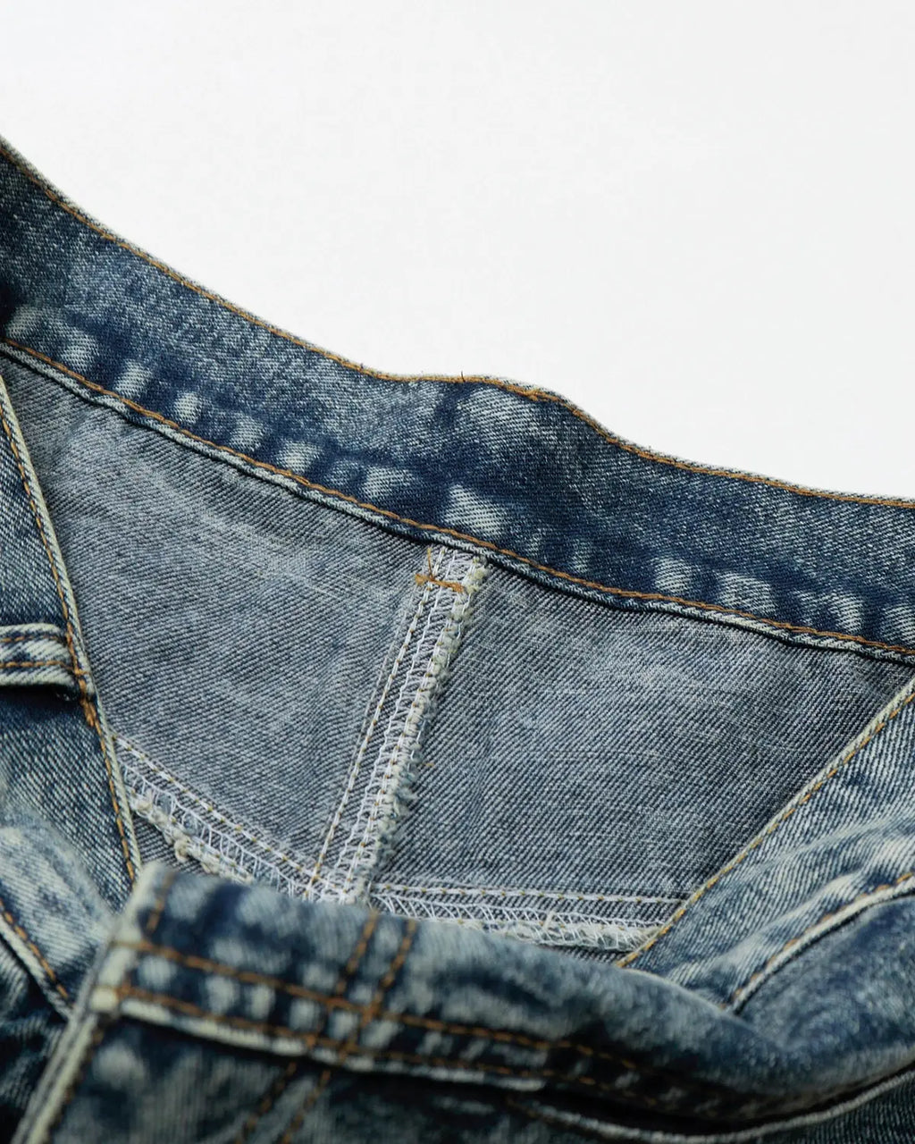 Studded Washed Long Baggy Jorts | Flation Streetwear