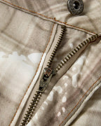 Tencel Washed Plaid Print Longline Shorts | Flation Streetwear