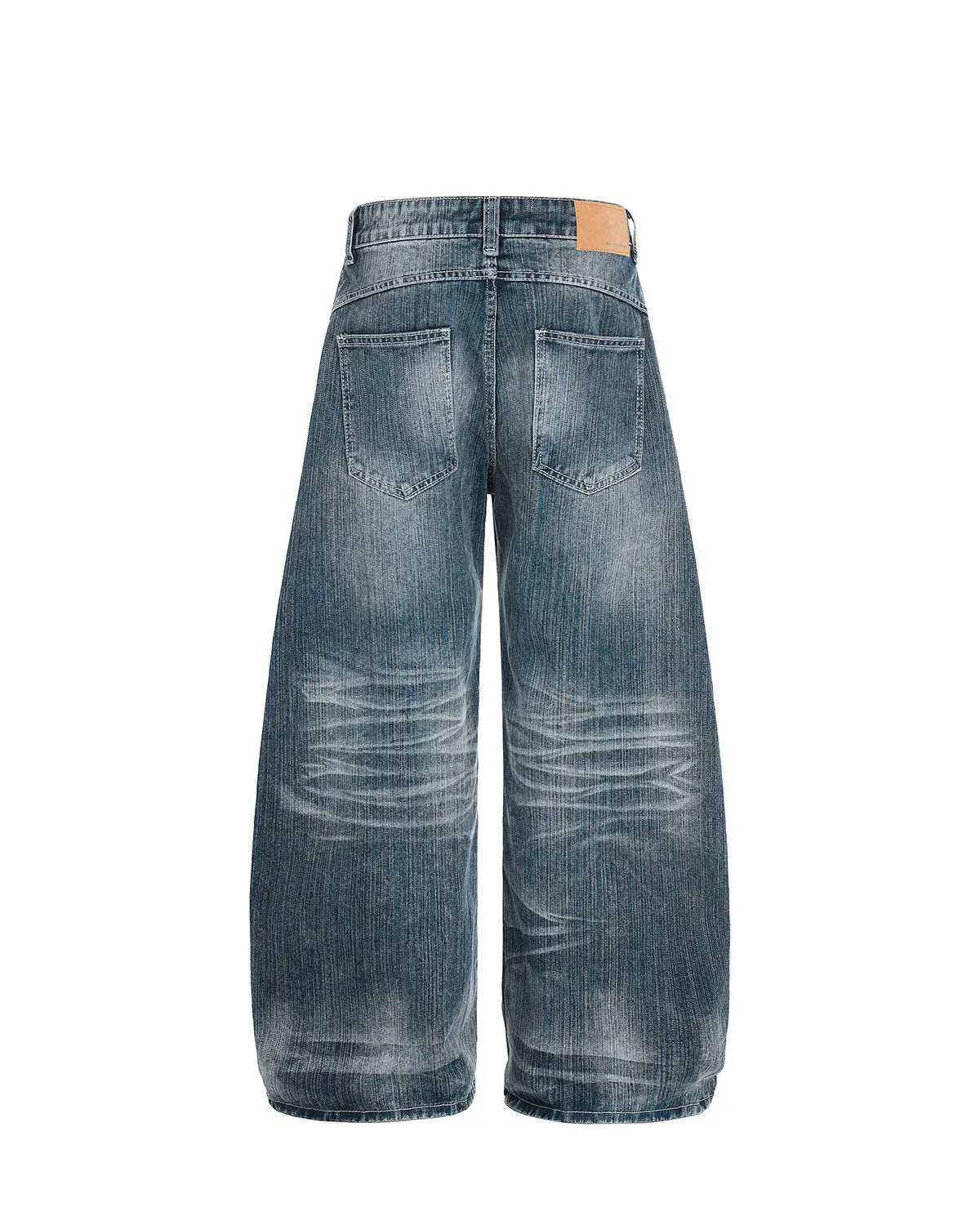 Textured Bamboo Weave Denim Jeans | Flation Streetwear