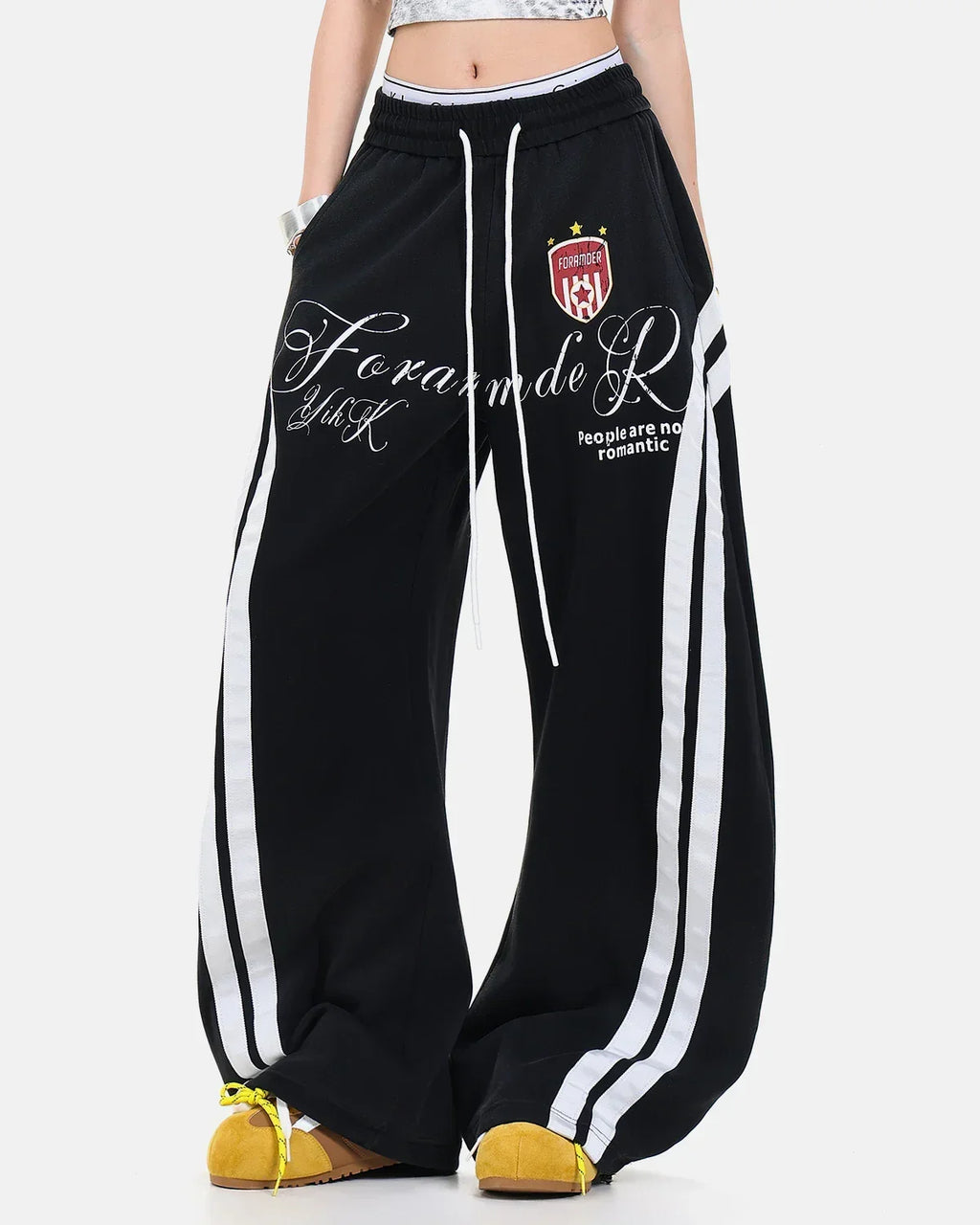 Washed Stripe Barrel Sweatpants | Flation Streetwear