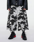Glitter Camo Cargo Longline Shorts | Flation Streetwear