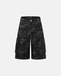 Dark Camo Cargo Shorts | Flation Streetwear
