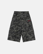 Embroidered Camo Cargo Shorts | Flation Streetwear
