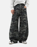 Rhinestone Camo Barrel Pants | Flation Streetwear