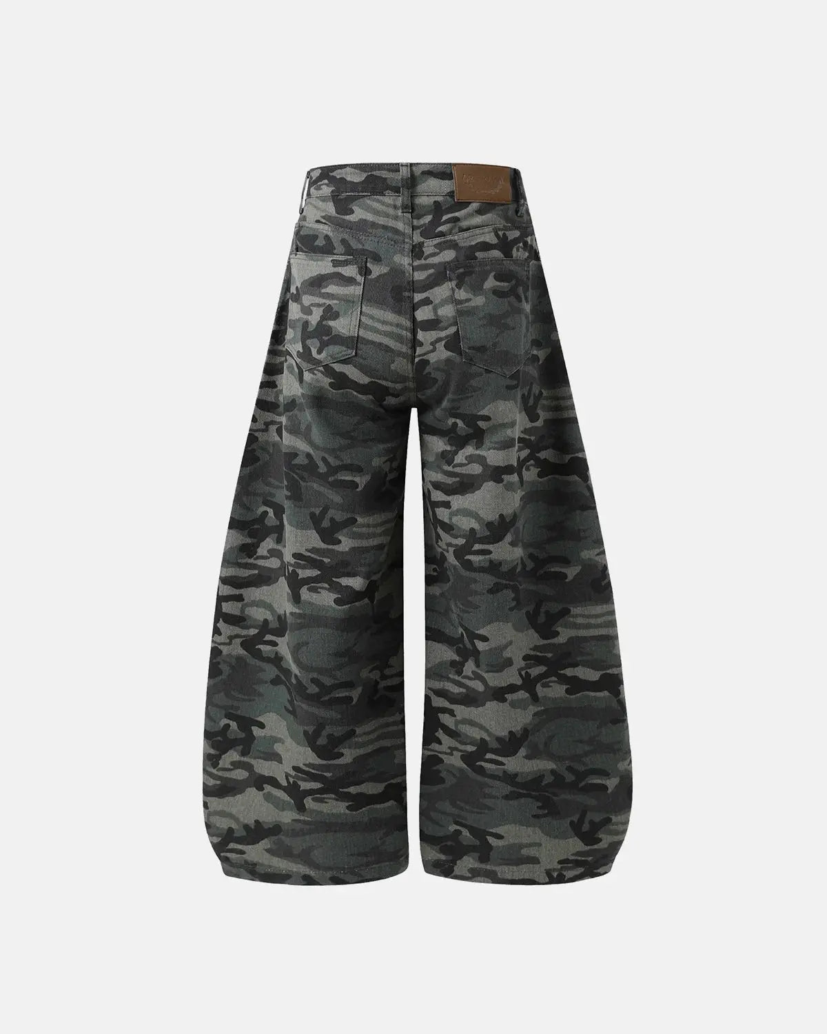 Rhinestone Camo Barrel Pants | Flation Streetwear