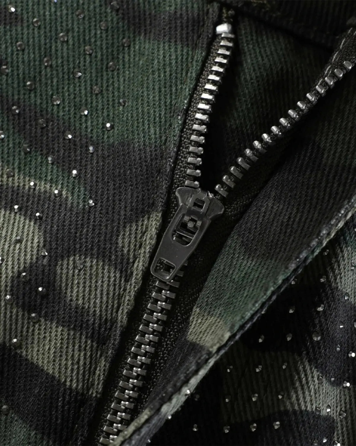 Rhinestone Camo Barrel Pants | Flation Streetwear