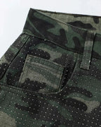 Rhinestone Camo Barrel Pants | Flation Streetwear
