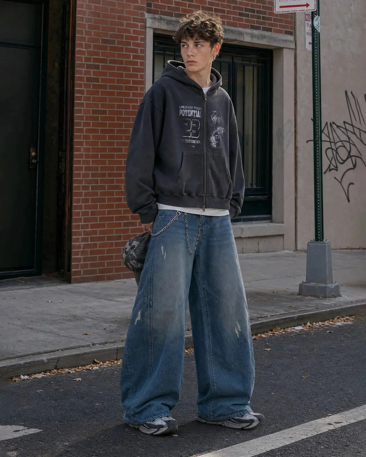 Distressed Ripped Baggy Jeans | Flation Streetwear