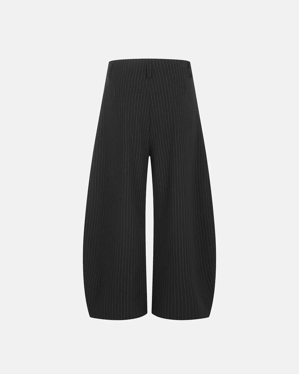 Pinstripe Pleated Barrel Tailored Pants | Flation Streetwear