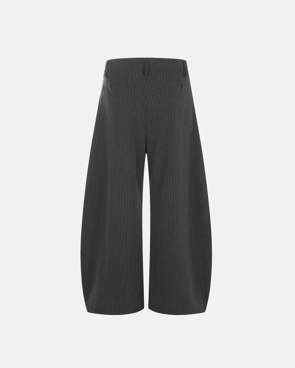 Pinstripe Pleated Barrel Tailored Pants | Flation Streetwear