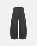 Pinstripe Pleated Barrel Tailored Pants | Flation Streetwear