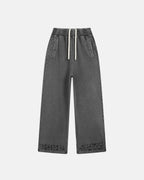 Ripped Acid Wash Sweatpant | Flation Streetwear