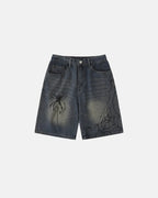 Spider Straight Leg Jorts | Flation Streetwear