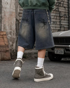 Spider Straight Leg Jorts | Flation Streetwear