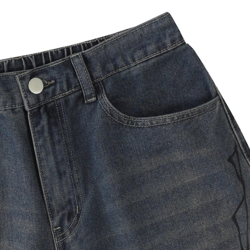 Spider Straight Leg Jorts | Flation Streetwear