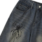 Spider Straight Leg Jorts | Flation Streetwear
