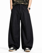 Pleated Barrel Tailored Pants | Flation Streetwear