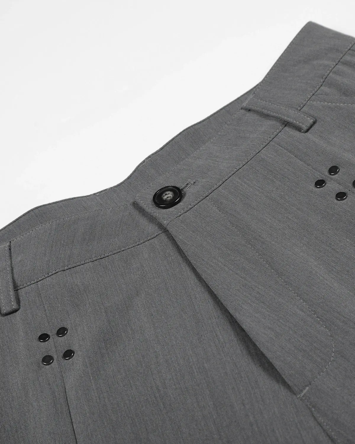 Pleated Stud Detail Tailored Shorts | Flation Streetwear