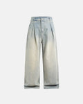 Washed Rhinestone Baggy Jeans | Flation Streetwear