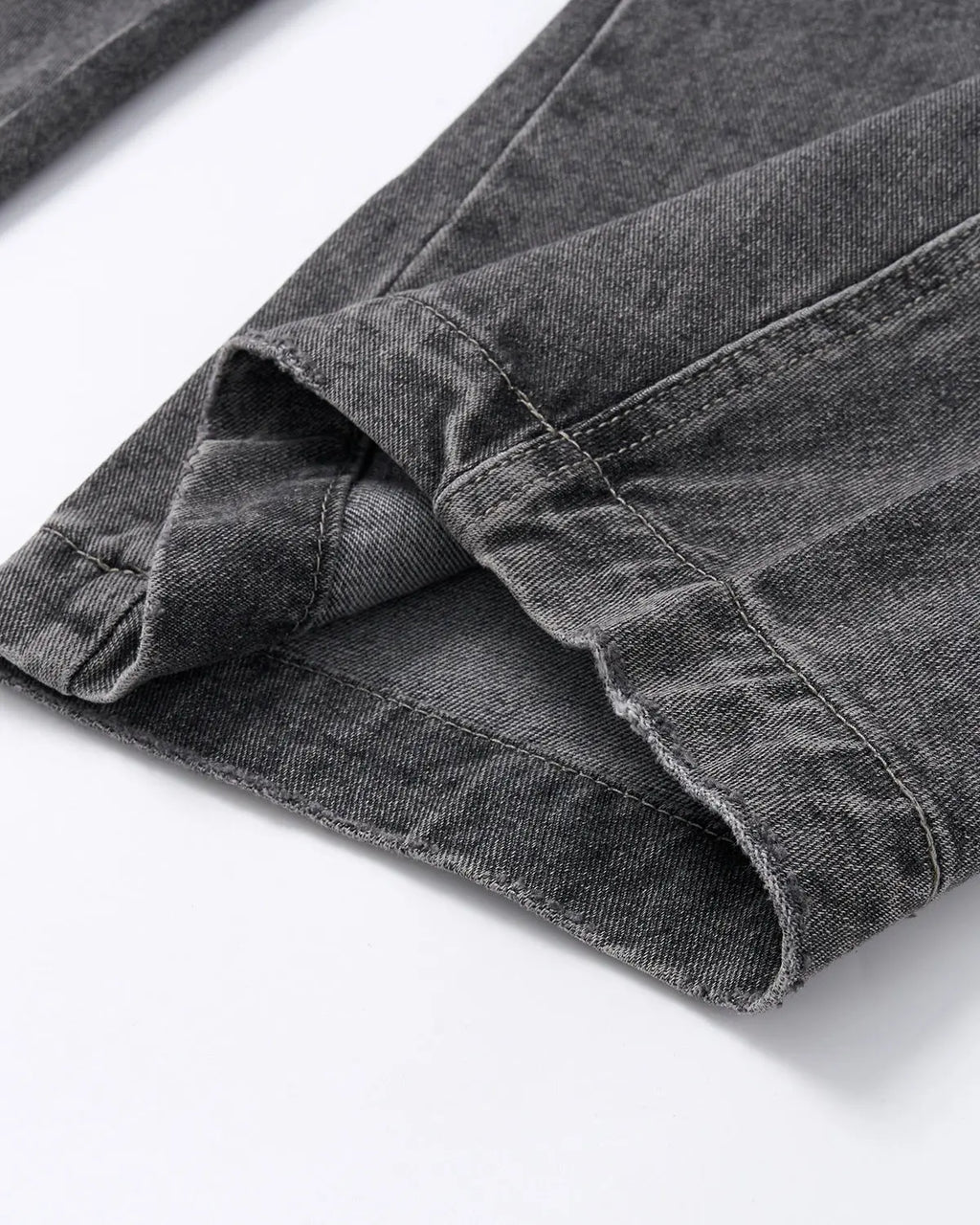 Script Graphic Washed Barrel Jeans | Flation Streetwear