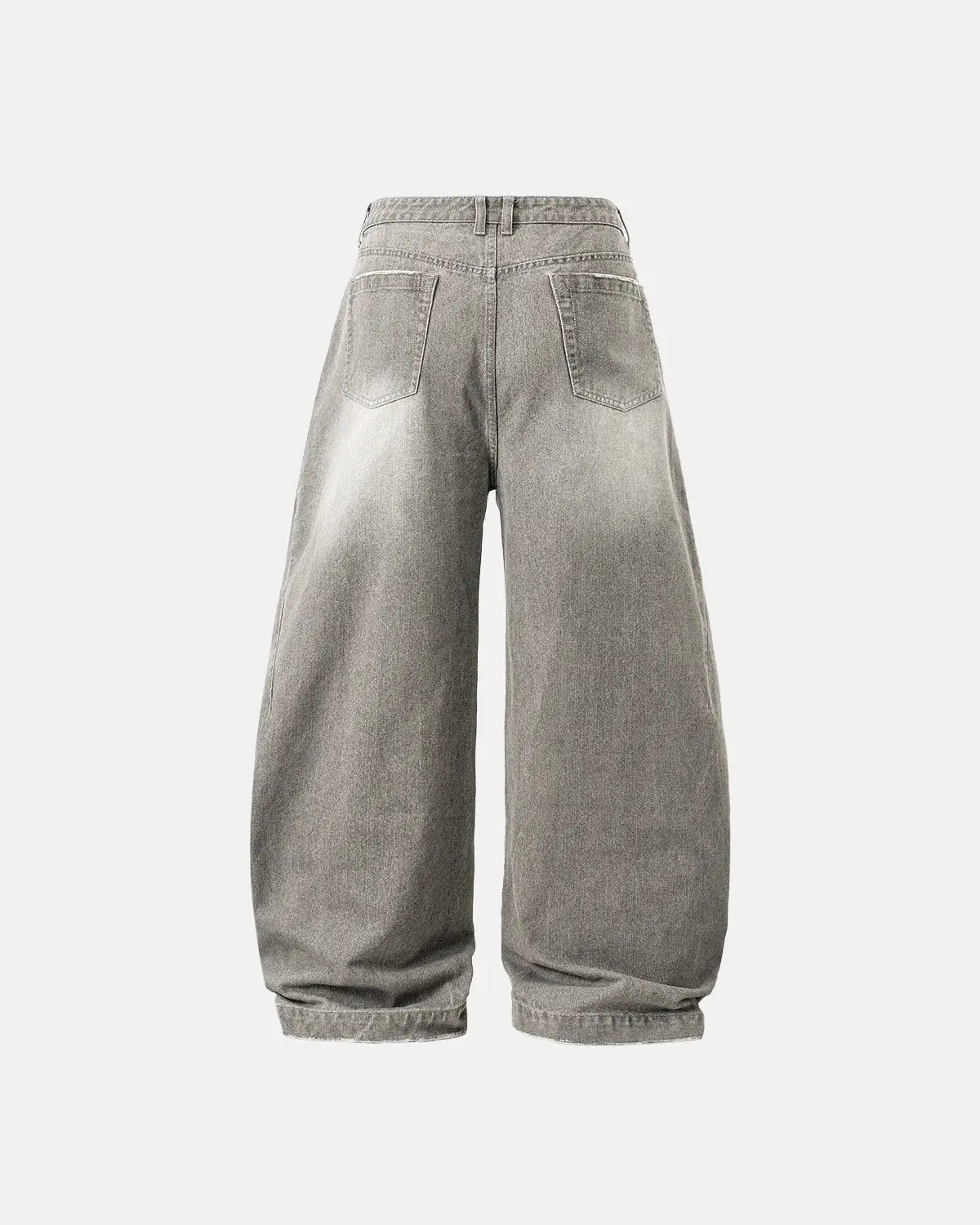 Flation Washed Barrel Baggy Jeans