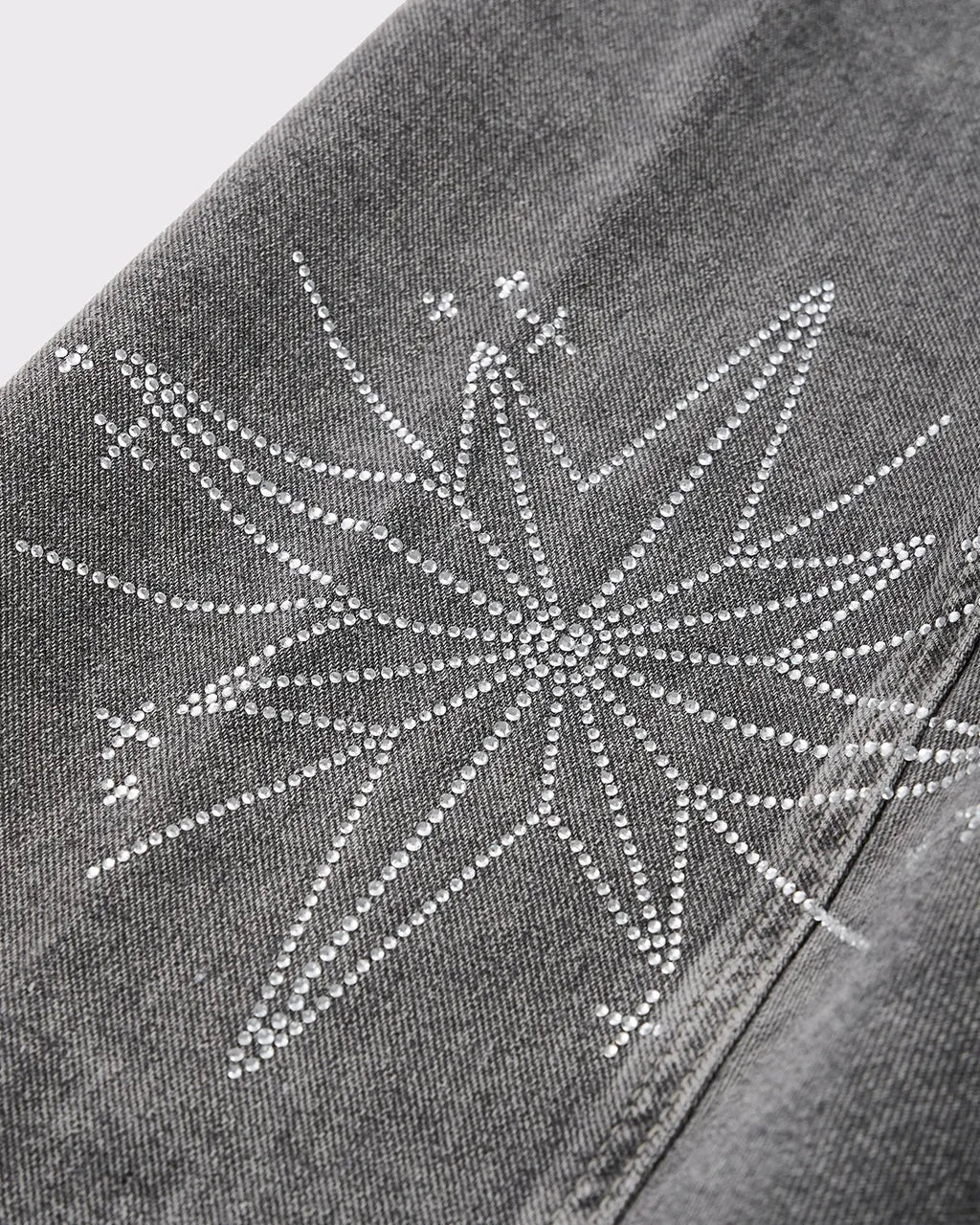 Star Graphic Rhinestone Barrel Baggy Jeans | Flation Streetewear