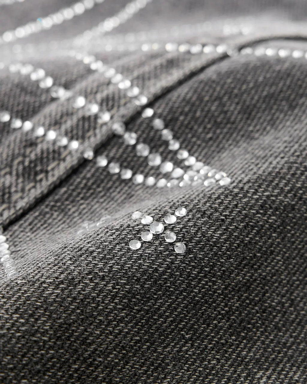 Star Graphic Rhinestone Barrel Baggy Jeans | Flation Streetewear