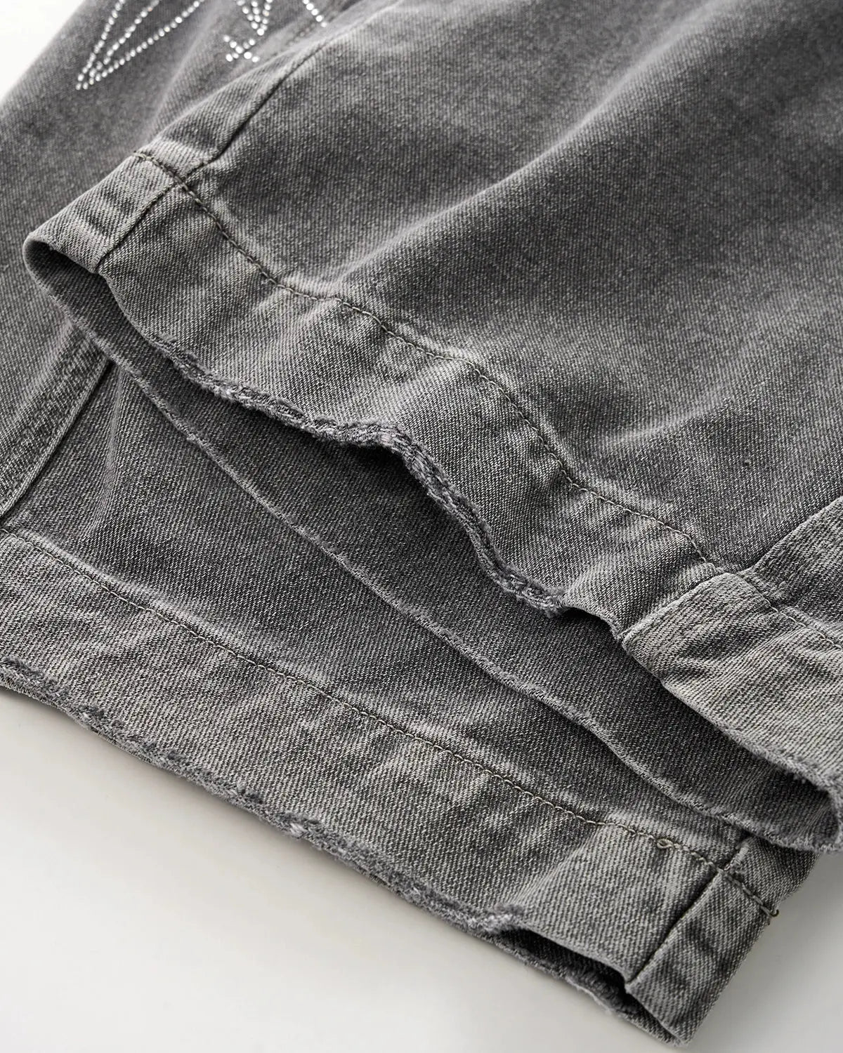 Star Graphic Rhinestone Barrel Baggy Jeans | Flation Streetewear