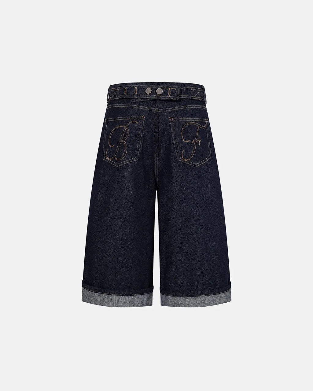 Cinch Back Baggy Denim Jorts | Flation Streetwear