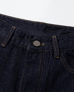 Cinch Back Baggy Denim Jorts | Flation Streetwear