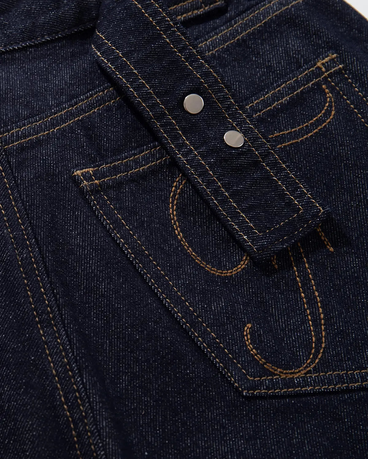 Cinch Back Baggy Denim Jorts | Flation Streetwear