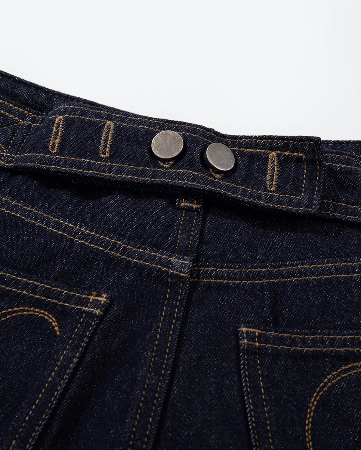 Cinch Back Baggy Denim Jorts | Flation Streetwear