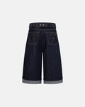 Cinch Back Baggy Denim Jorts | Flation Streetwear