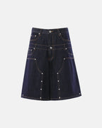 Double Waist Rivet Baggy Jorts | Flation  Streetwear