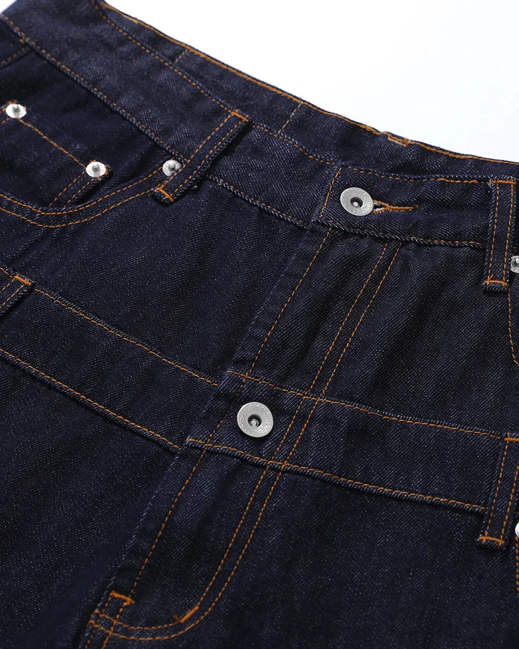Double Waist Rivet Baggy Jorts | Flation  Streetwear