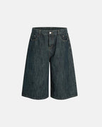 Raw Wide-Leg Long Jorts | Flation Streetwear