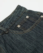 Raw Wide-Leg Long Jorts | Flation Streetwear