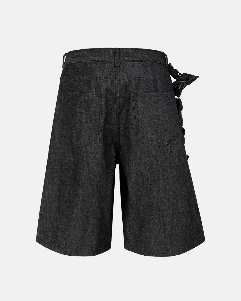 Raw Denim Tactical Cargo Jorts | Flation Streetwear