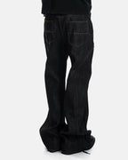 Asymmetric Buttons Bootcut Jeans | Flation Streetwear